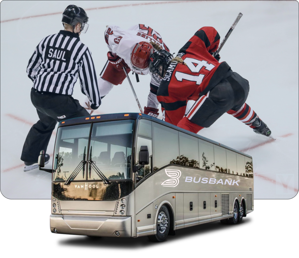 hockey team bus rentals