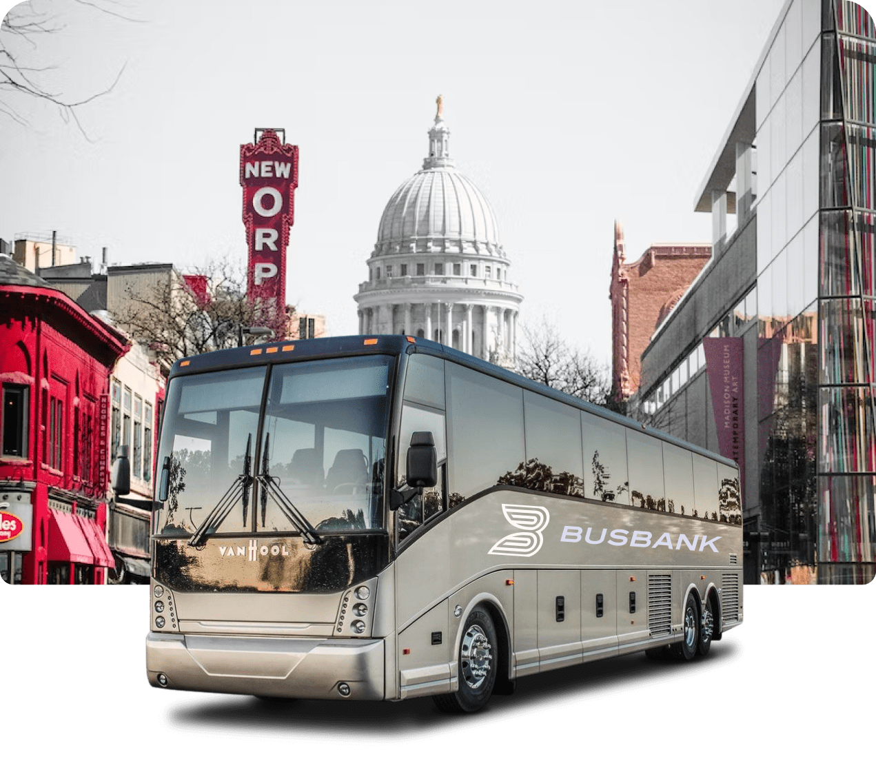 Madison Charter Bus Rentals BusBank