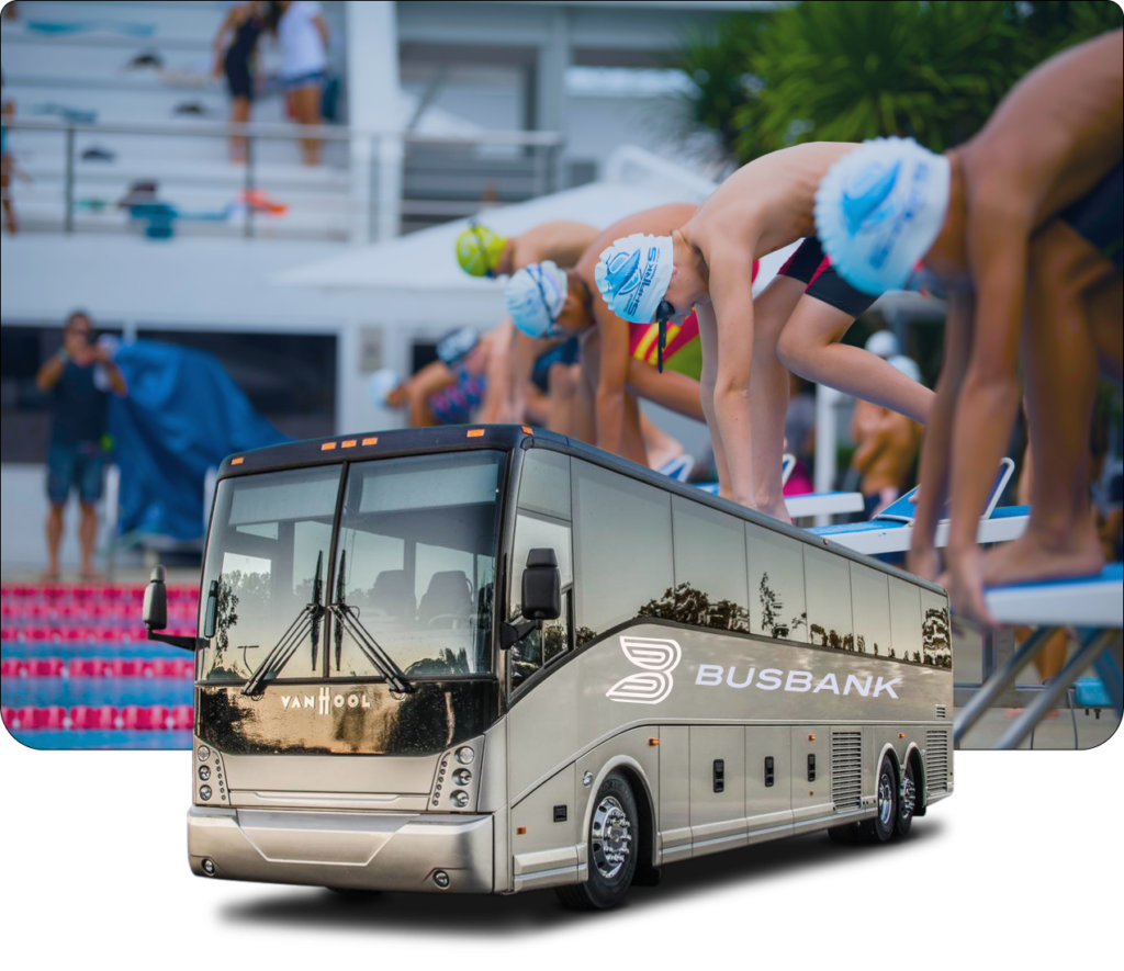 swim team bus rentals